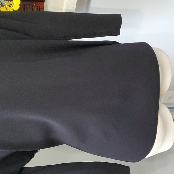 LOULOU, black beaded sweater, NWT. Size XL. 3/4 sleeves. Goth - Picture 3 of 9